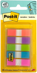 Notas Adhesivas (bandera) Post-It® Mini c/100 Colores Neón(5) .5×1.7" 3M® 683-5CB [Pieza] 7891040204205