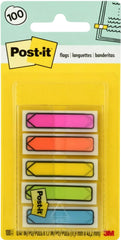 Notas Adhesivas (bandera) Post-It® Mini Flecha c/100 Colores Neón(5) .5×1.7" 3M® 684-ARR2 [Pieza] 7891040204212