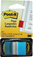Notas Adhesivas (bandera) Post-It® c/50 Azul Neón 1×1.7" 3M® 680-23 [Pieza] 21200705038