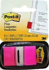 Notas Adhesivas (bandera) Post-It® c/50 Rosa Neón 1×1.7" 3M® 680-21 [Pieza] 21200705014