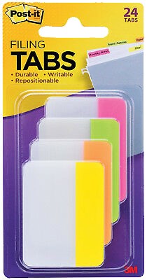 Notas Adhesivas (bandera) Post-It® Jinete p/Fólder 24 pz Colores Neón(4) 1.5×2" 3M® 686-PLOY [Paquete] 51141340128 Imagen principal del producto