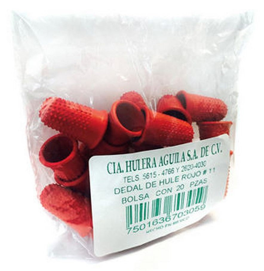 Dedal de Hule Rojo Nº11 Aguila® Pieza 7501636703059 01