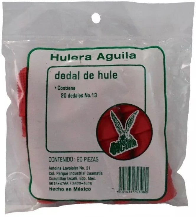 Dedal de Hule Rojo Nº13 Aguila® Pieza 7501636703080 01