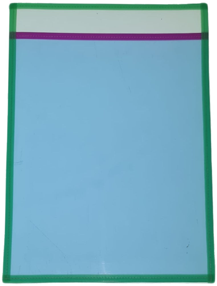 Mica Protectora Cosida porta Oficio 26×36½cm Mica Azul 28×38cm Aguila® Pieza 01