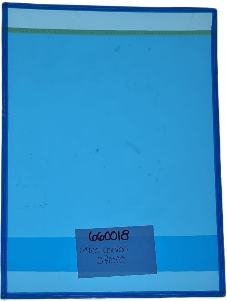 Mica Protectora Cosida porta Oficio 26×36½cm Mica Azul 28×38cm Aguila® Pieza 02