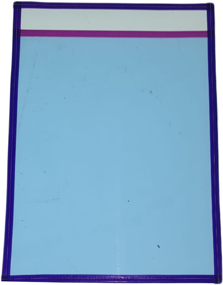 Mica Protectora Cosida porta Oficio 26×36½cm Mica Azul 28×38cm Aguila® Pieza 03