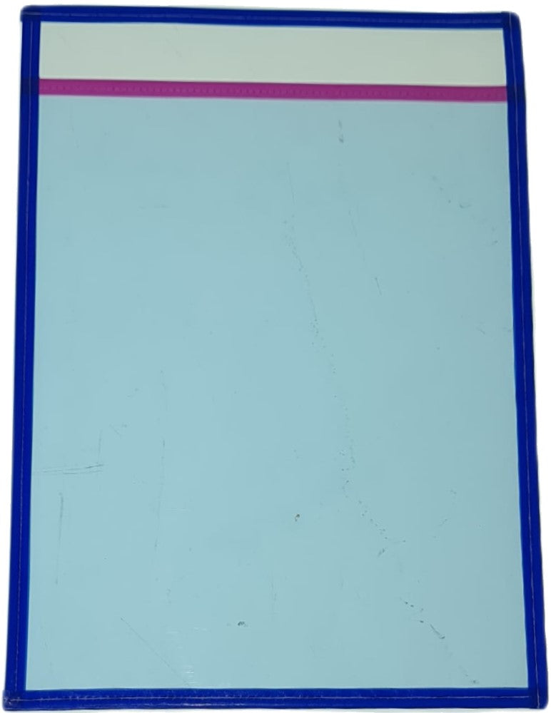 Mica Protectora Cosida porta Oficio 26×36½cm Mica Azul 28×38cm Aguila® Pieza 04