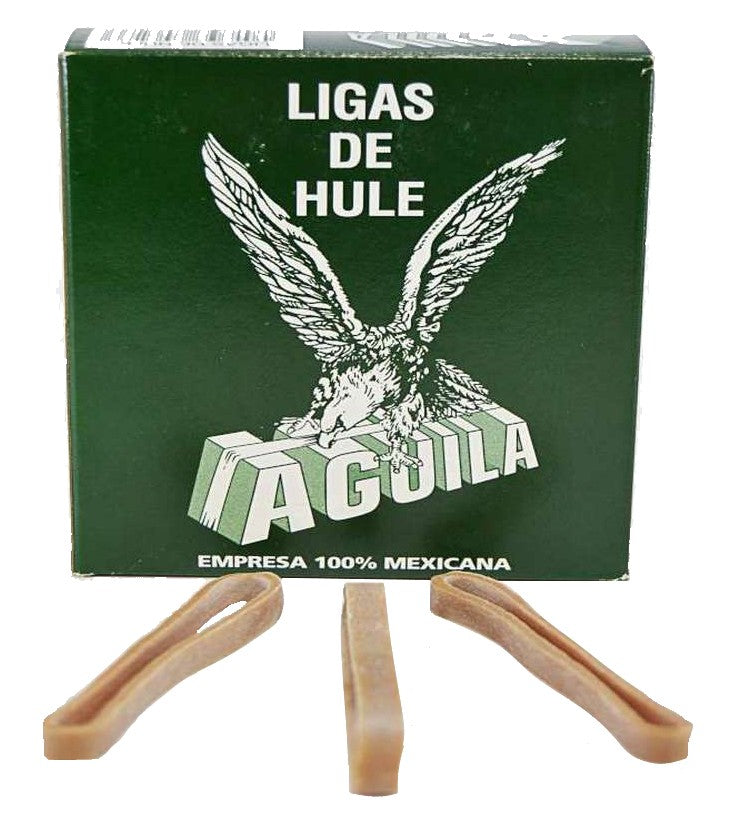 Ligas de Hule Caja 100g Natural Nº64 Aguila® Caja 7501636703233 01