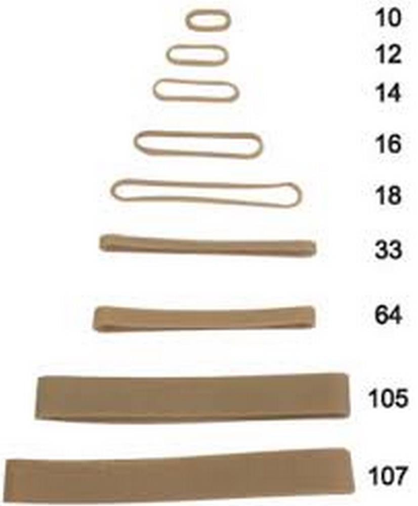 Ligas de Hule Caja 100g Natural Nº64 Aguila® Caja 7501636703233 03