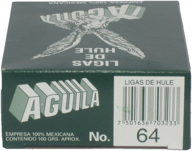 Ligas de Hule Caja 100g Natural Nº64 Aguila® Caja 7501636703233 04