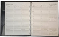 Agenda 2026 Curpiel Semanal medio Oficio Negro 18×23.5cm Creativida [Pieza] 7501099319613