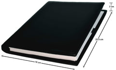 Agenda 2025 Curpiel Diaria medio Oficio Negro 18×23.5cm Creativida [Pieza] 2