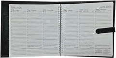 Agenda 2025 Curpiel Ejecutiva Negro 23×23.5cm Creativida [Pieza] 7501099319286