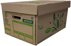 Caja Archivo de Cartón 51×36×26cm Tapa Integrada Kraft Oficio Copamex® [Pieza] 7502237374174