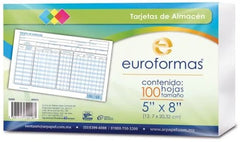 Tarjeta Índice de Almacén c/100 20.32×12.7 euroformas® AT1050 [Pieza] 7501523722187 2