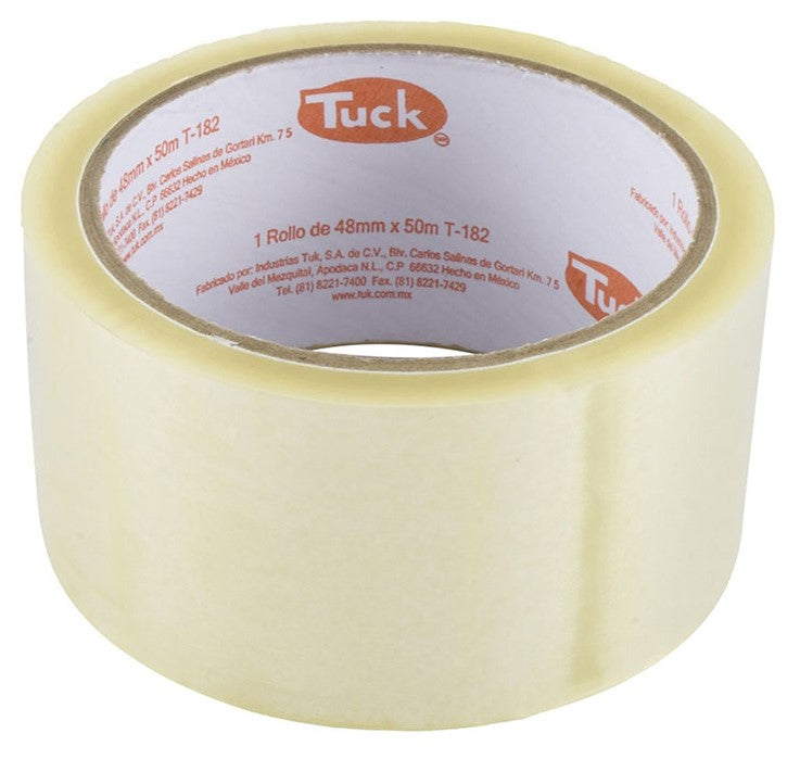 Cinta Adhesiva Empaque 182 Transparente 48mm×50m Tuck® 258231 Pieza 01
