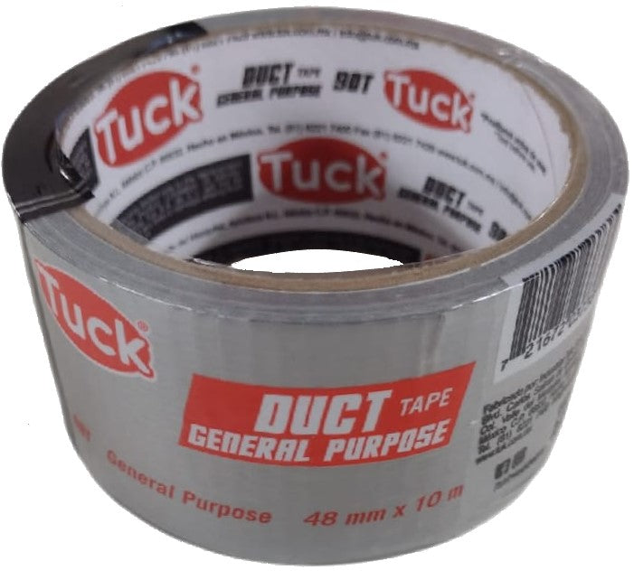 Cinta Adhesiva Ducto 90-T Sella Ducto Gris 48mm×10m Tuk® 659002 [Pieza] 721672037384