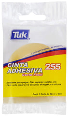Cinta Adhesiva 255 Corte Fácil Transparente 12mm×33m Tuk® 260501 [Pieza] 721672004058