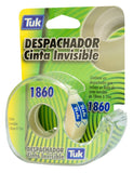 Cinta Adhesiva Invisible 1860 c/Despachador Invisible 18mm×15m Tuk® 266002 Pieza