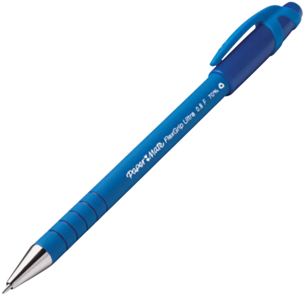 Bolígrafo c/Tapa Flexigrip Azul Fino PaperMate® [Pieza] 7501009286158