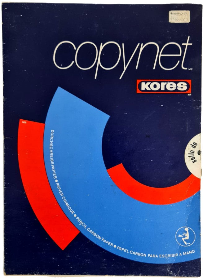 Papel Carbón Copynet c/100 Azul Carta Kores® [Caja] 7501037004526