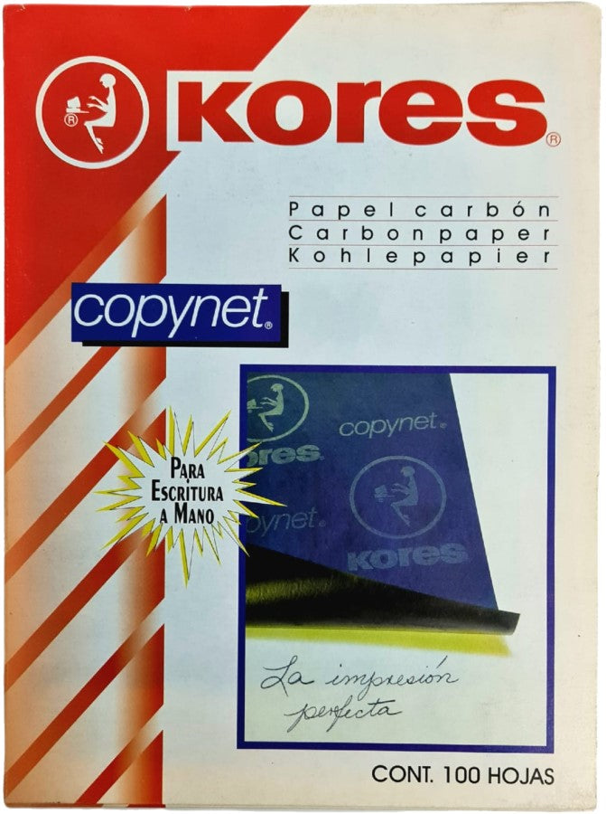 Papel Carbón Copynet c/100 Azul Carta Kores® [Caja] 7501037004526 3
