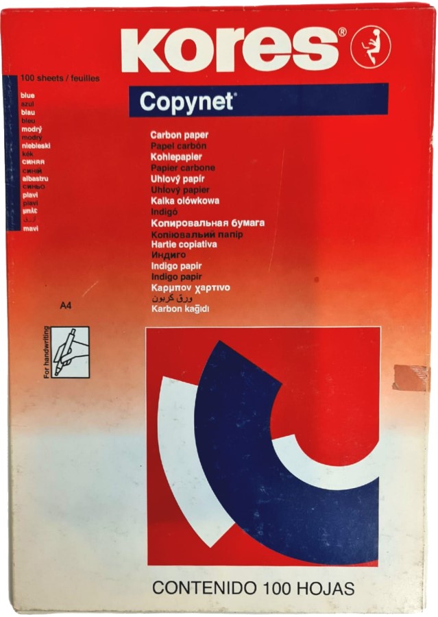 Papel Carbón Copynet c/100 Azul Carta Kores® [Caja] 7501037004526 4