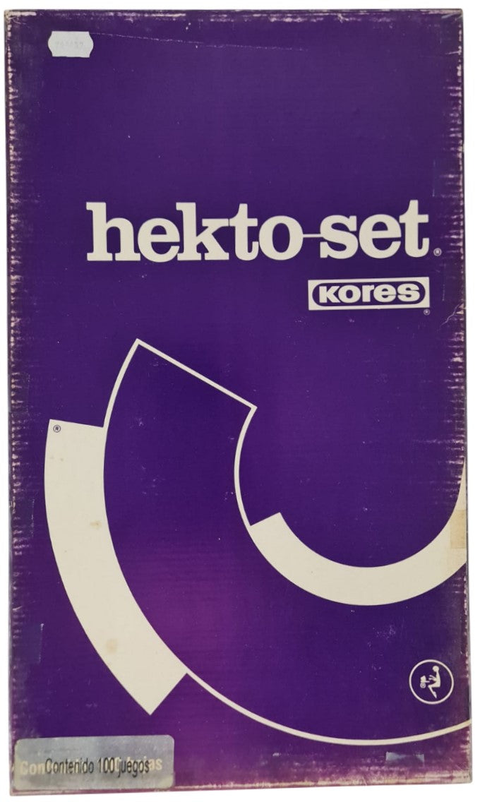 Papel Hectográfico Hecto Tiro Corto c/100 Morado 216 215×368mm Kores® [Paquete] 7501037007312