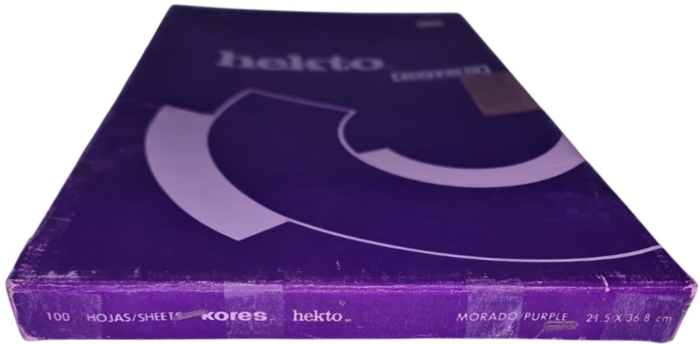Papel Hectográfico Hecto Tiro Corto c/100 Morado 216 215×368mm Kores® [Paquete] 7501037007312 3