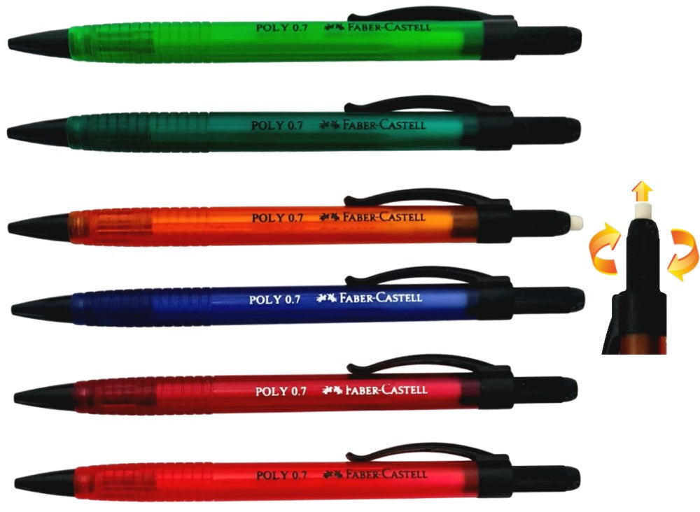 Lapicero Poly ice 0.7mm Colores Faber-Castell® [Pieza] 7891360435143