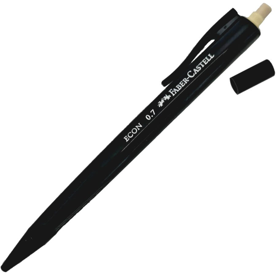 Lapicero ECON™ Triangular 0.7mm Negro c/borrador Faber-Castell® 135110 [Pieza] 6933256621306 2