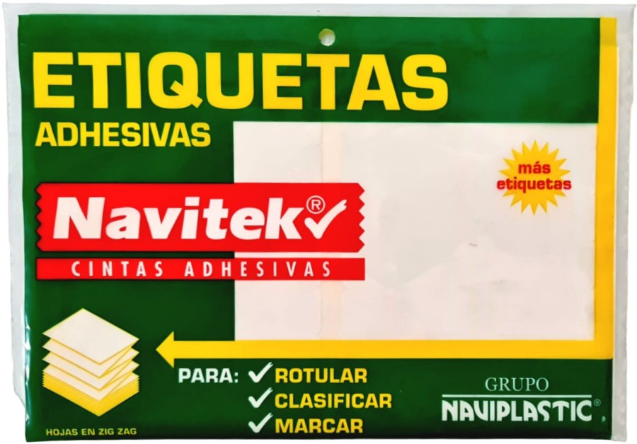 Etiqueta Adhesiva Clásica c/288 Blanco #20 20×100 Navitek® NK-24 [Pieza] 7501887529002