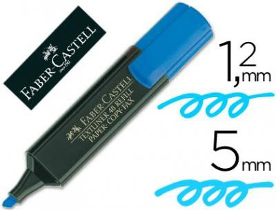 Marcador Textos TextLiner Azul Neón Faber-Castell® [Pieza] 4005401548515