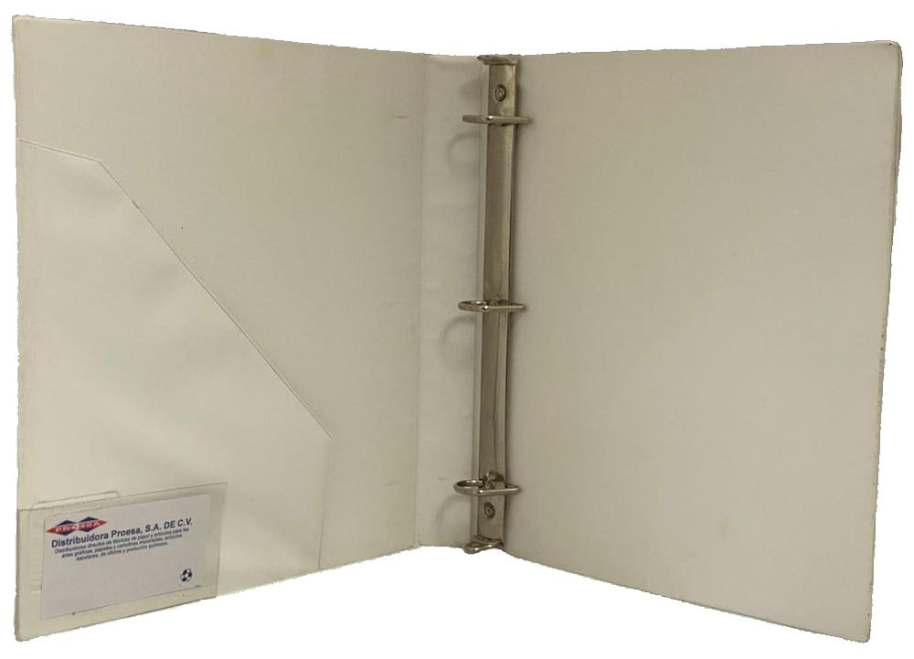 Carpeta 3 Argollas "D" Supervisión c/Cristal 1" Blanco Carta Danpex® 5387 [Pieza] 7501099353877 2