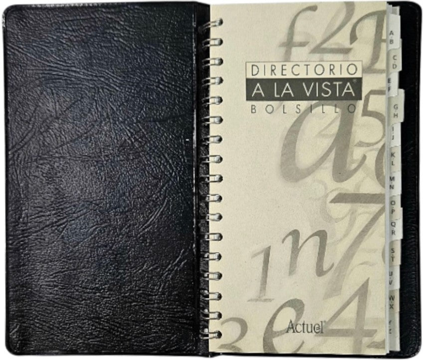 Directorio Personal Bolsillo/la Vista Negro Danpex® DA2B/W/AV [Pieza] 7501738601246 2