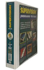 Carpeta 3 Argollas "D" Supervisión c/Cristal 1½" Blanco Carta Danpex® 5287 [Pieza] 7501099352870