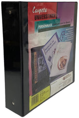 Carpeta 3 Argollas "O" Universitaria c/Cristal 2" Negro Carta Danpex® 5057 [Pieza] 7501099350579