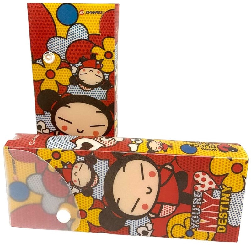 Lapicera Caja Plástica Pucca™ Colores 20×8×3cm Danpex® PUC-710 Pieza 7501099369144 01