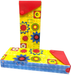 Lapicera Caja Plástica Flores Colores 20×8×3cm Danpex® 710 Pieza 7501099313048 01
