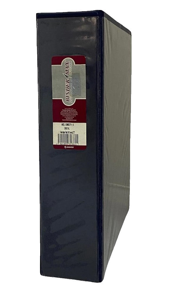 Carpeta 3 Argollas "O" c/Cristal 2" Azul Carta Binder Max SBM537R-A [Pieza] 7501099353815