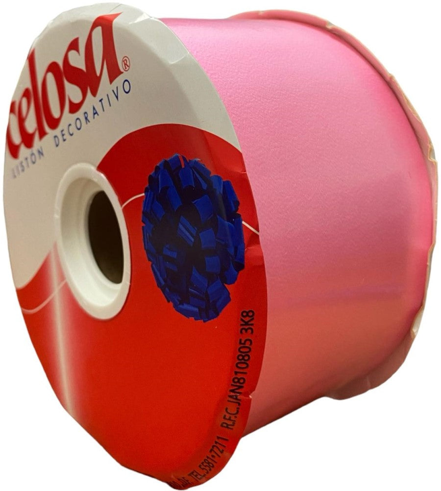 Listón Celosa 019 Liso A-22 Rosa Mexicano20 70mm×91.4m Janel® 0190022120 Rollo 607361502183 02