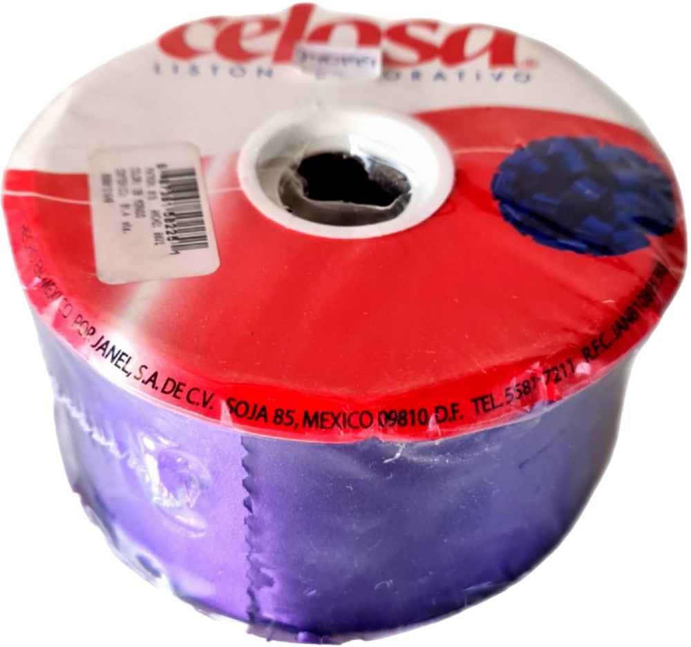 Listón Celosa 019 Liso A-22 Morado 39 70mm×91.4m Janel® 0190022139 Rollo 607361502251 01