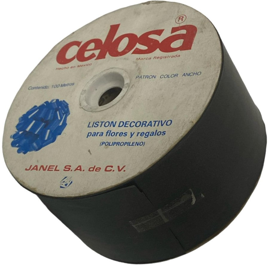 Listón Celosa 019 Liso A-22 Negro 40 70mm×91.4m Janel® 0190022140 Rollo 01
