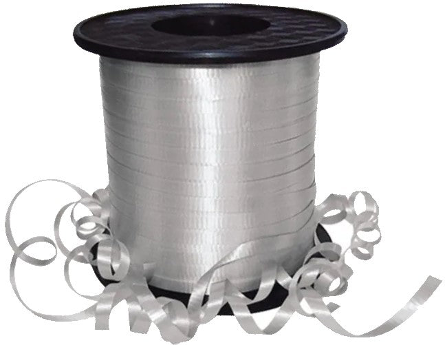 Listón Curling 701 Liso A-1 Plata 22 4.5mm×457m Janel® 7010001122 Rollo 01