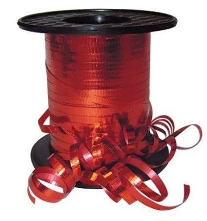Listón Curling 704 Metálico A-1 Rojo 02 4.5mm×200m Janel® 7040001101 Rollo 607361507720 01