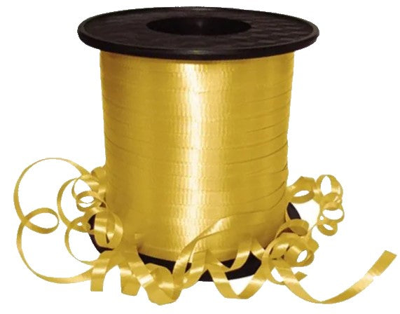 Listón Curling 701 Liso A-1 Amarillo 04 4.5mm×457m Janel® 7010001104 Rollo 01