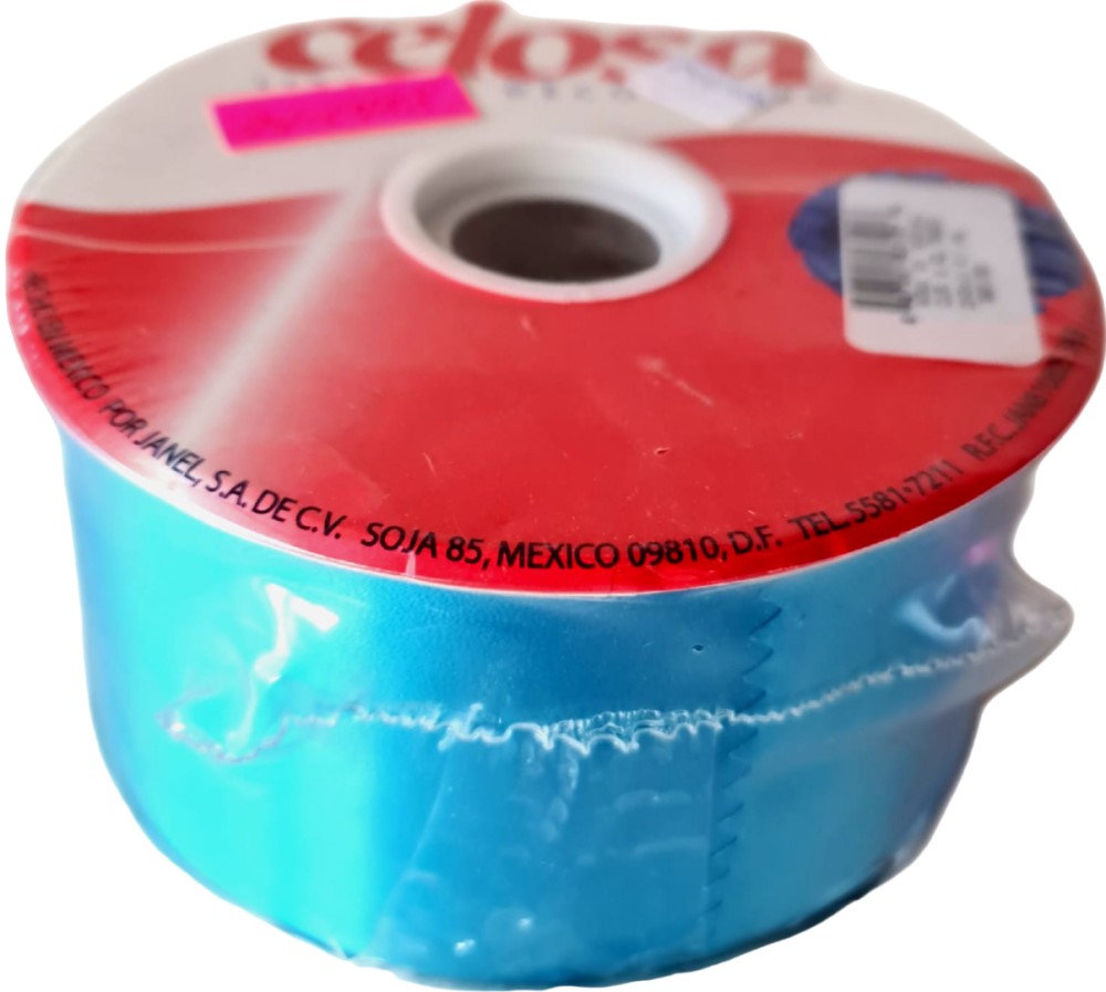 Listón Celosa 019 Liso A-22 Turquesa 09 70mm×91.4m Janel® 0190022109 Rollo 607361531213 01