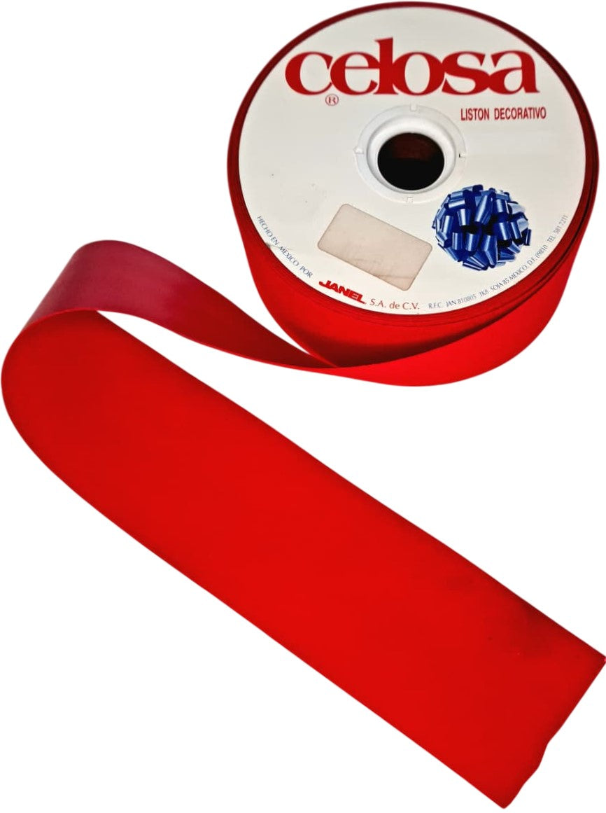 Listón Celosa 390 Terciopelo A-22 Rojo 02 70mm × 20m Janel® 3900022102 Rollo 607361505719 01
