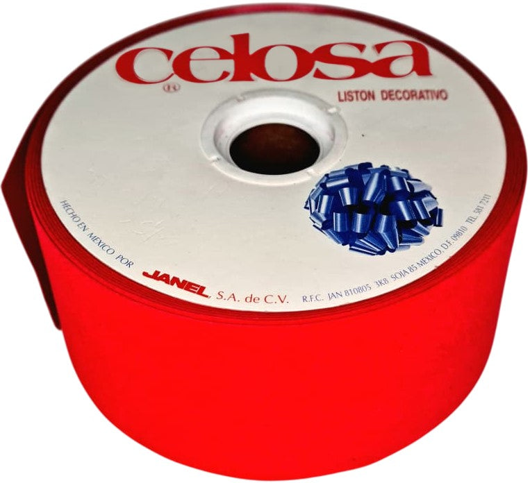 Listón Celosa 390 Terciopelo A-22 Rojo 02 70mm × 20m Janel® 3900022102 Rollo 607361505719 02