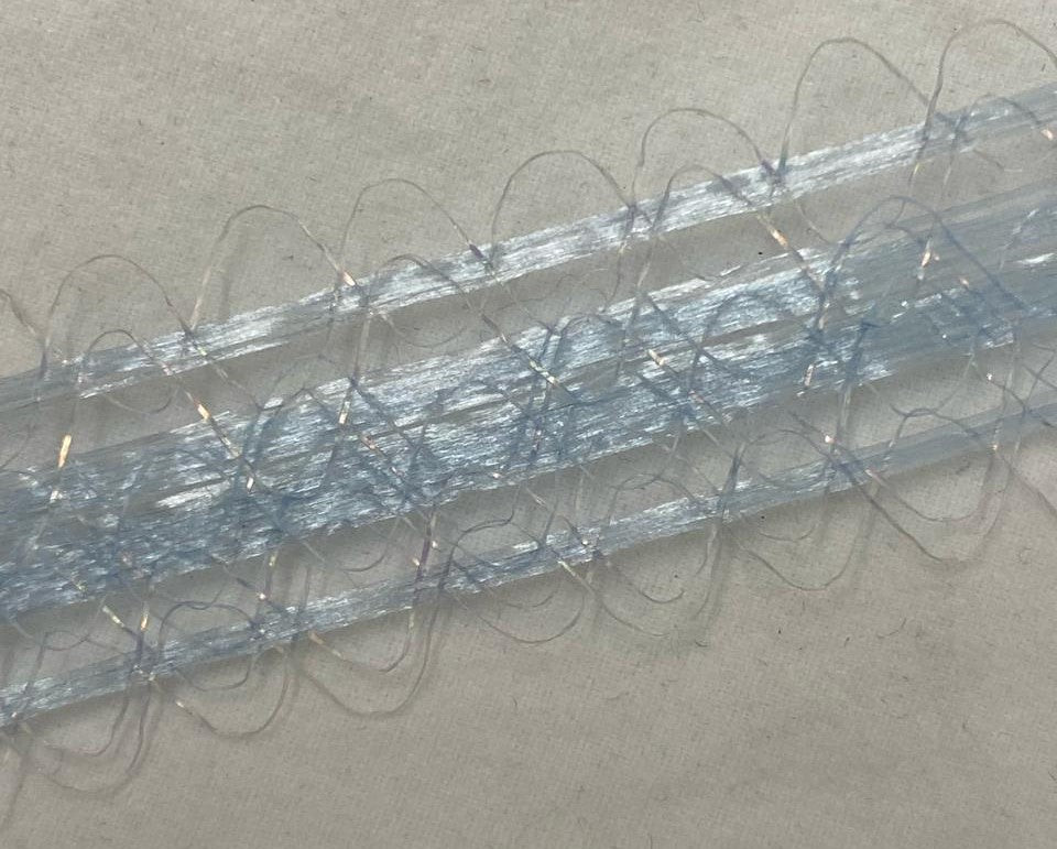 Listón Encacel 983 Encaje Nacarado A-5 Azul Cielo 19 20mm×25m Janel® [Rollo] 2